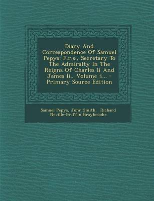 Book cover for Diary and Correspondence of Samuel Pepys