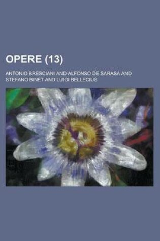 Cover of Opere (13)