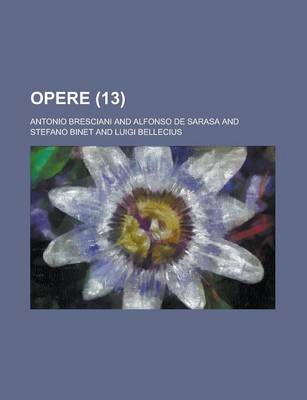 Book cover for Opere (13)