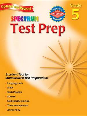 Book cover for Test Prep, Grade 5