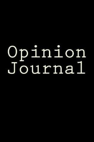 Cover of Opinion Journal