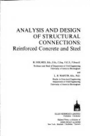 Cover of Analysis and Design of Structural Connections