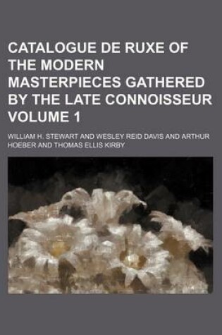 Cover of Catalogue de Ruxe of the Modern Masterpieces Gathered by the Late Connoisseur Volume 1