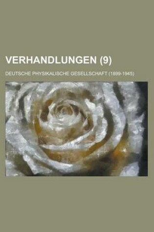 Cover of Verhandlungen (9 )