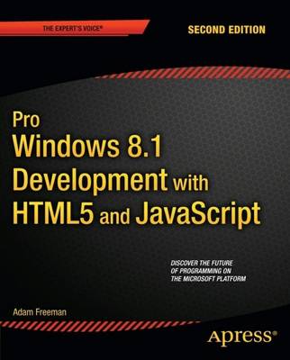 Book cover for Pro Windows 8.1 Development with HTML5 and JavaScript