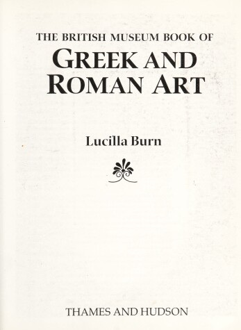 Book cover for The British Museum Book of Greek and Roman Art