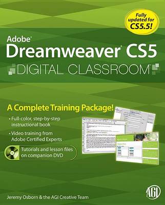 Book cover for Adobe Dreamweaver CS5 Digital Classroom