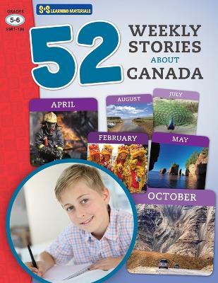 Book cover for 52 Weekly Nonfiction Stories About Canada Grades 5-6