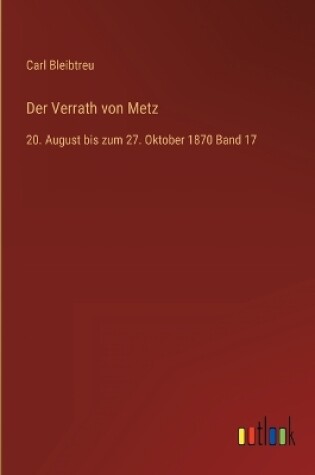 Cover of Der Verrath von Metz