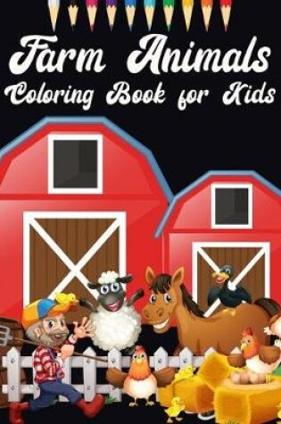 Cover of Farm animals coloring books for kids