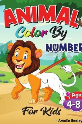 Cover of Animal Color by Number Activity Book for Kids