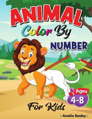 Book cover for Animal Color by Number Activity Book for Kids