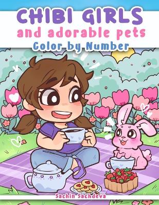 Book cover for Chibi Girls and Adorable Pets