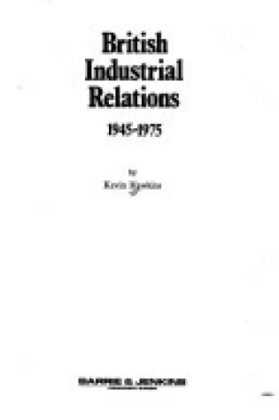 Cover of British Industrial Relations