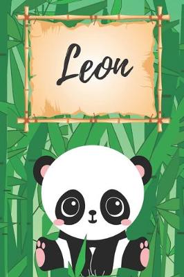 Book cover for Leon Notizbuch Panda / Malbuch / Kritzelbuch / Tagebuch / Journal / DIN A5 / Geschenke