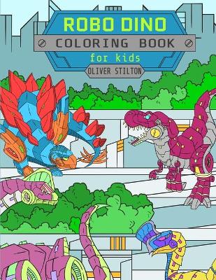 Book cover for Robo Dino Coloring Book