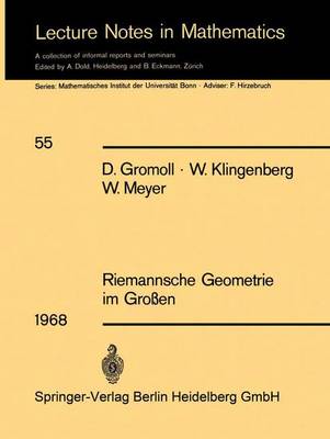 Book cover for Riemannsche Geometrie Im Gro En