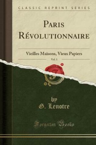 Cover of Paris Révolutionnaire, Vol. 1