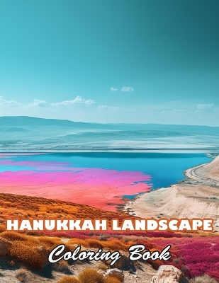 Book cover for Hanukkah Landscape Coloring Book