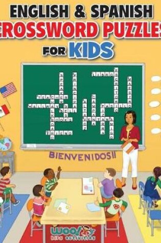 Cover of English and Spanish Crossword Puzzles for Kids