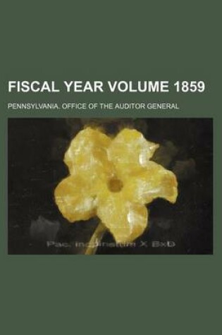 Cover of Fiscal Year Volume 1859