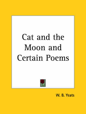 Book cover for Cat and the Moon and Certain Poems (1924)