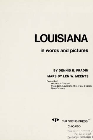 Cover of Louisiana in Words and Pictures