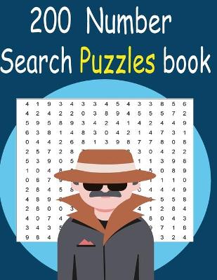 Book cover for 200 Number Search Puzzles book