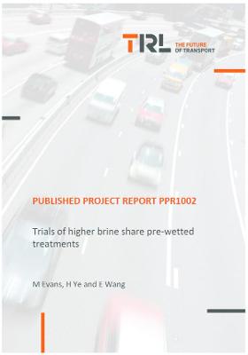 Book cover for Trials of higher brine share pre-wetted treatments