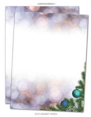 Book cover for Christmas Border 1 Stationary Paper