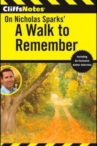 Cover of CliffsNotes on Nicholas Sparks' A Walk to Remember