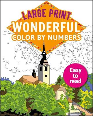 Book cover for Large Print Wonderful Color by Numbers