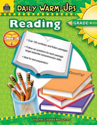 Book cover for Daily Warm-Ups: Reading, Grade 4