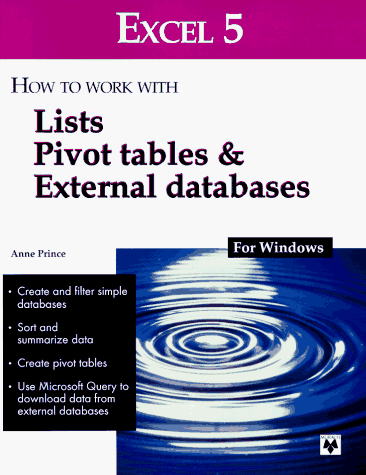 Book cover for Excel 5 for Windows