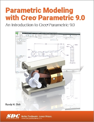 Book cover for Parametric Modeling with Creo Parametric 9.0