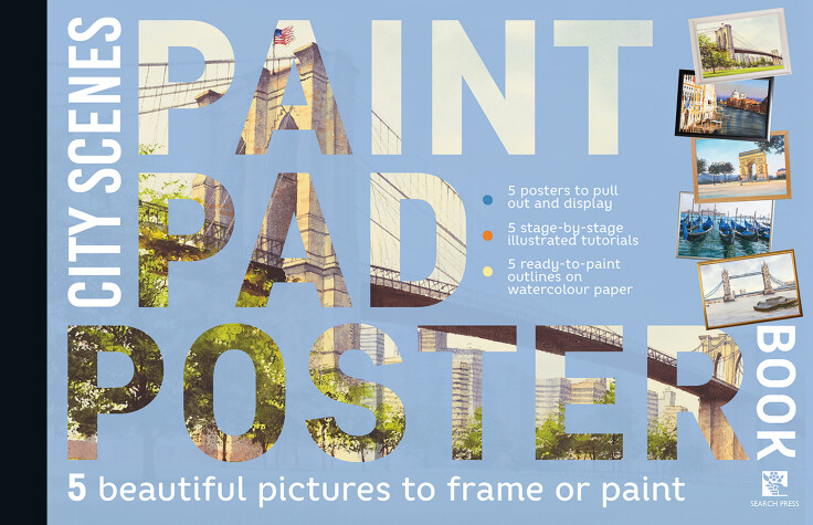 Book cover for Paint Pad Poster Book: City Scenes