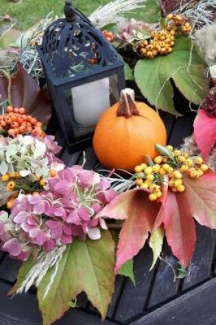 Cover of A Pumpkin, a Lantern, and Autumn Foliage Journal