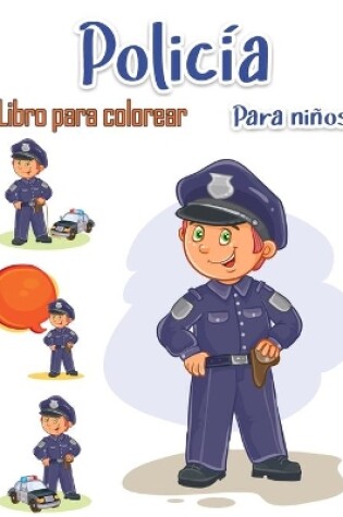 Cover of Libro para colorear de policías para niños