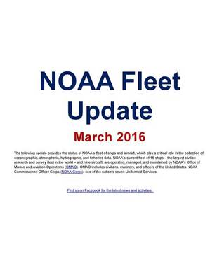 Book cover for NOAA Fleet Update