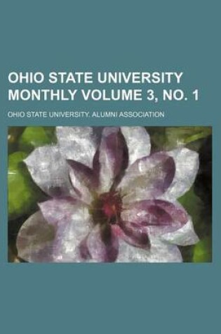 Cover of Ohio State University Monthly Volume 3, No. 1