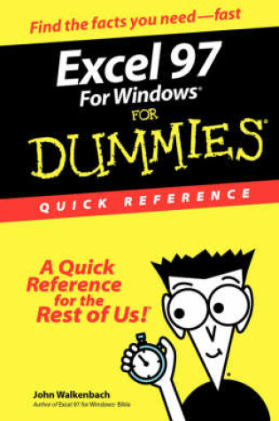 Cover of Excel 97 for Windows for Dummies Quick Reference