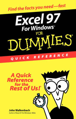 Book cover for Excel 97 for Windows for Dummies Quick Reference