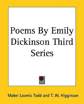 Book cover for Poems by Emily Dickinson Third Series