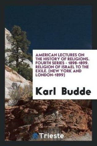 Cover of American Lectures on the History of Religions