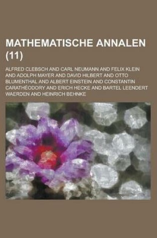 Cover of Mathematische Annalen (11)