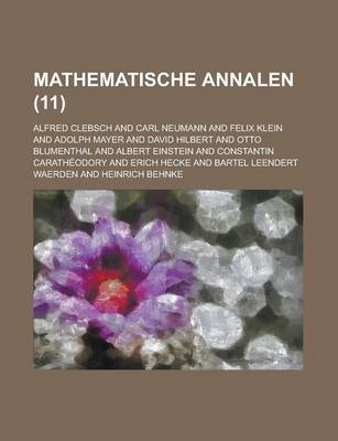 Book cover for Mathematische Annalen (11)