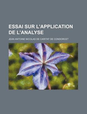 Book cover for Essai Sur L'Application de L'Analyse