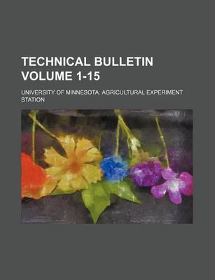 Book cover for Technical Bulletin Volume 1-15