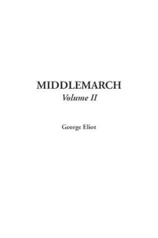 Cover of Middlemarch, V2