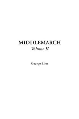 Book cover for Middlemarch, V2